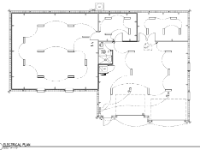 Blueprint5  I have changed the 7 dual T8 flourescent light fixtures in the garage area to 8ft quad T8 fixtures. The wood shop and model workshop should have plenty of light.  I added three additional dual T8 fixtures to the train room so there are 13 fixtures for 'general lighting' but the layout itself will be lit with LED light strips.