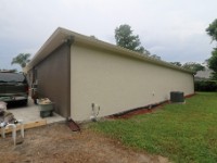 IMG 2761  The west wall of the detached garage cannot be seen from the street or any of our neighbors.  I would have liked to have repainted the south wall as but the boss said no because it's visible from our neighbor's back yard.