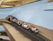 20190104_171524 Gluing down the track in the helper district lower service terminal.