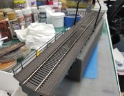 20190220_045433 After painting the bridge deck and track.