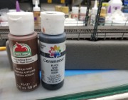 20190220_045506 Going to use a mix of Nutmeg Brown and just a little black for the bridge deck and track.
