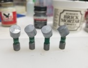 20180322_062145 I finally found a use for some of the extra 30 Spax bits I have from all the 1lb boxes of Spax screws I have bought.